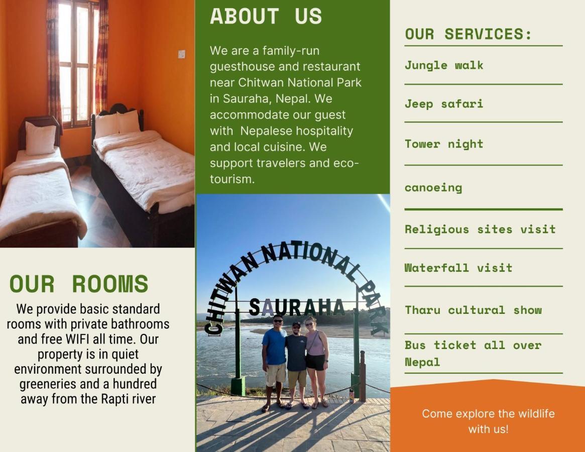Tara Guesthouse - Sauraha,Chitwan Esterno foto